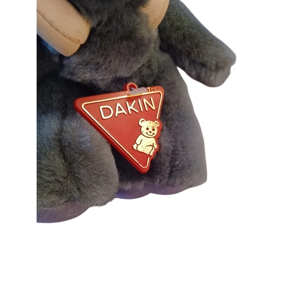 Vintage Dakin Elephant Plush Grey Stuffed‎ Animal Large Ears Red Tag 1980s 1990s